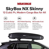 Coffre de toit Yakima, caisson de rangement rigide pour véhicule avec serrure SKS, SkyBox NX XL, 510 litres, noir