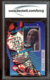 Carte de collection 1996 Collector’s Edge Key Kraze Die Cuts #3 Kobe Bryant Rookie BGS BCCG 9 NM+