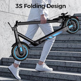 Trottinette électrique pour adultes, vitesse maximale de 30/40 km/h, autonomie de 34/40/56 km, moteur 350/500/600 W avec contrôle par application, pneus gonflables de 8,5/10 pouces, trottinette pliable avec contrôle par application, certifiée UL 2272