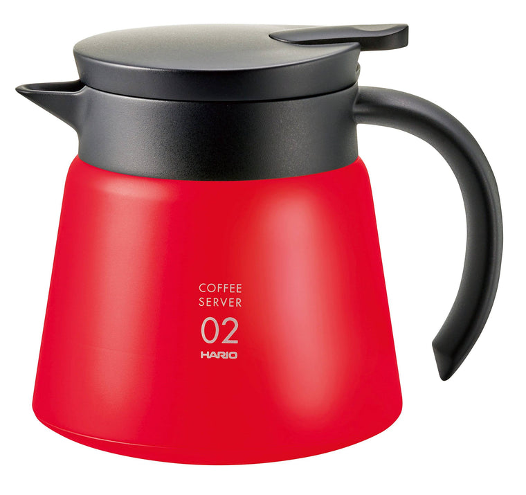 Cafetière isotherme en acier inoxydable Hario V60 600 rouge VHS-60R