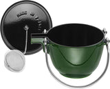 Bouilloire ronde en fonte Staub, 1 qt – Basilic, Fabriquée en France