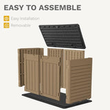 Abri de jardin extérieur en résine DWVO 1,5 x 0,9 m avec plancher, abri de rangement verrouillable et étanche avec fenêtre, rangement d'outils en plastique pour jardin, arrière-cour, terrasse, pelouse, gris