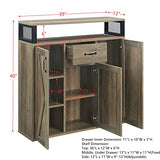 , Buffet en chêne rustique DN01027 Buffets, enfilades et dessertes