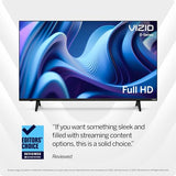 Téléviseur intelligent VIZIO Série D 24 pouces Full HD 1080p avec Apple AirPlay et Chromecast intégrés, compatible avec Alexa, D24f-J09, modèle 2022
