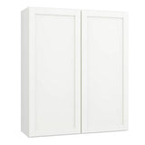 Armoire murale de cuisine Hampton Bay Courtland, fini blanc polaire, stratifié, style Shaker, assemblée, 36 po x 42 po x 12 po