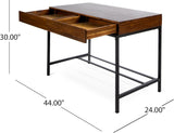 Bureau moderne et élégant en bois, bureau avec rangement conçu selon des normes rigoureuses, bureau d'ordinateur durable pour le télétravail