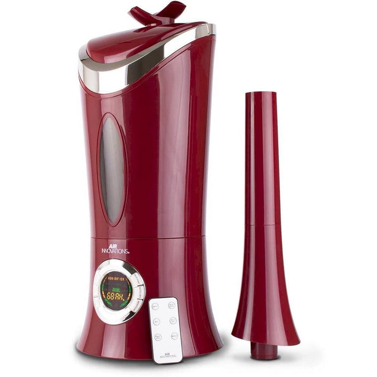Humidificateur à brume fraîche ultrasonique Air Innovations MH-702A avec télécommande, couleur vin